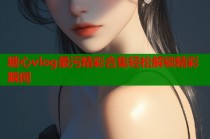 糖心vlog最污精彩合集轻松解锁精彩瞬间